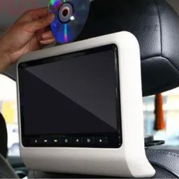 Universal 9" HD LCD Clip-on Car Vehicle Headrest Monitor Display Screen (Pair) - Picture 2 of 9